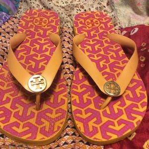 Tory Burch size 6 flip flops